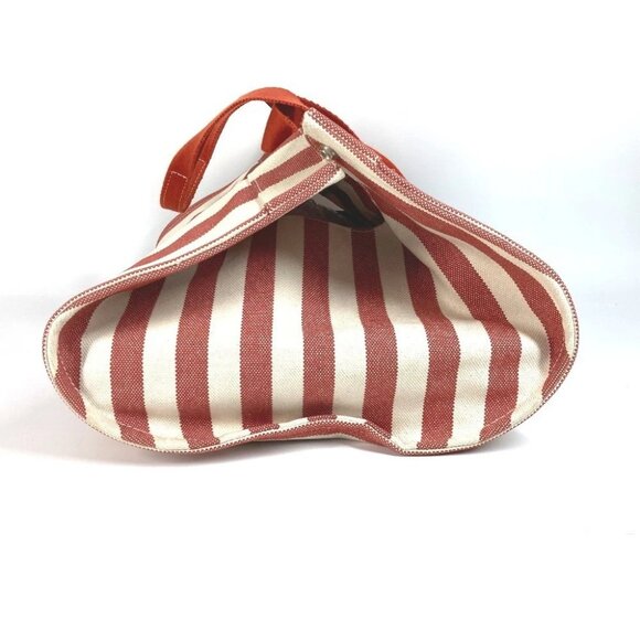 HERMES With porch Cannes GM Cannes GM Stripe Bag Tote Bag Beach bag Hand Bag - Picture 12 of 14